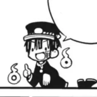 🍚 anime, manga, chibi, ghost, cute, school uniform telegram sticker