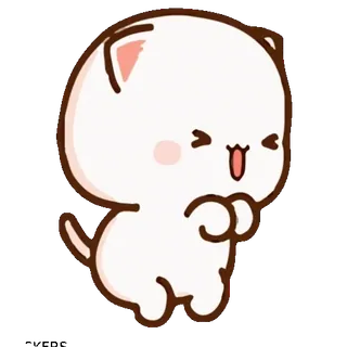 😍 gatto, carino, adesivo, kawaii, animale, gatto pesca telegram sticker