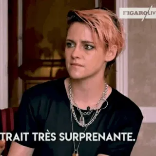 🤍 Kristen Stewart TRAIT TRÈS SURPRENANTE. prominente, frau, porträt, schauspieler, rosa haare telegram sticker