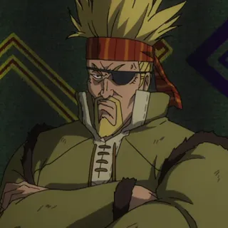 ⚔️ Thorkell Vinland Saga Anime, Guerrier, Viking, Borgne, Fort telegram sticker