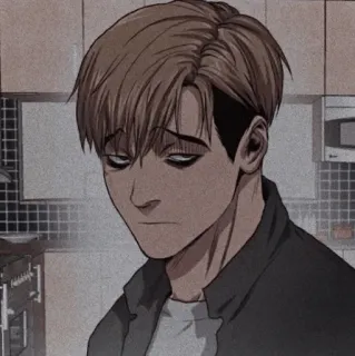 😑 Anime, Manga, Triste, Personaggio telegram sticker