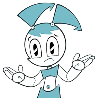 🤗 Jenny Wakeman My Life as a Teenage Robot dessin animé, robot, robot ado, animé, Nickelodeon, Jenny Wakeman telegram sticker