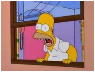 🤣 Homer Simpson The Simpsons Homer Simpson, cartoon, shocked, surprise, The Simpsons, funny, yellow, animation telegram sticker