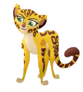 🙂 Fuli The Lion Guard animal, guépard, dessin animé, disney, la garde du roi lion, fuli telegram sticker