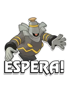 🖐 ESPERA! pokemon, dusknoir, warte, espera, aufkleber, videospiel charakter whatsapp sticker