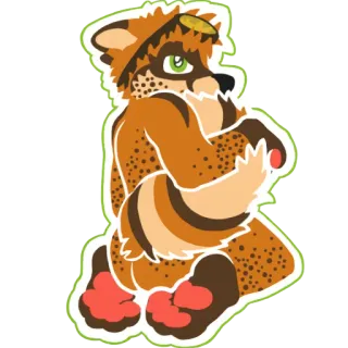 😉 Furry, Anthropomorph, Tiercharakter, Sticker telegram sticker
