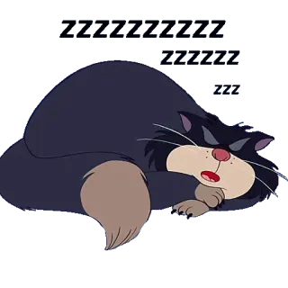 💤 ZZZZZZZZZZZZZZZZZZZZZZZZZ kucing, tidur, kartun, zzz, lelah whatsapp sticker