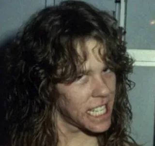 😠 James Hetfield musica, rock, metallica, musicista, cantante telegram sticker
