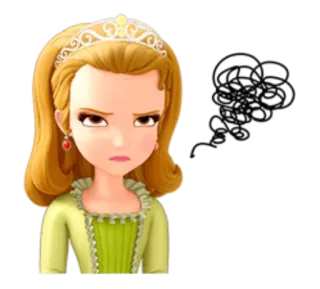 😡 S Princesse, Dessin animé, Animation telegram sticker