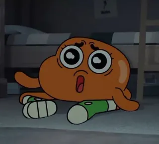 🥺 Darwin Watterson The Amazing World of Gumball kartun, ikan, oranye, karakter, animasi whatsapp sticker