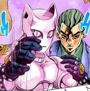 🐈 Yoshikage Kira JoJo's Bizarre Adventure Anime, Manga, Killer Queen, Stand, Jojo whatsapp sticker