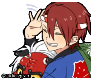 ☺ @stickerzgram Anime, Dibujos animados, Sticker, Personaje, Mascota telegram sticker