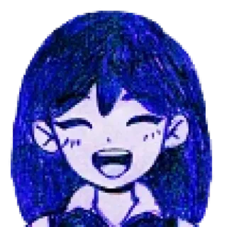 😄 Anime, Fille, Joyeux, Souriant telegram sticker