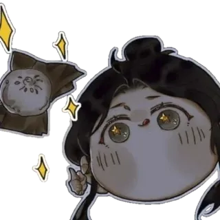 😋 การ์ตูน, ตัวละคร, น่ารัก, ดิจิทัลอาร์ต telegram sticker