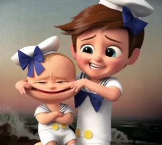 😁 The Boss Baby desenho animado, bebê, marinheiro, engraçado telegram sticker