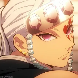 💎 Tengen Uzui Demon Slayer Anime, Demon Slayer, Manga, Miecz, Uzui telegram sticker