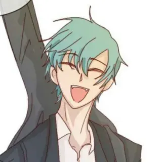 🦕 Anime, Cartoon, Illustration, Charakter, lächelnd, fröhlich whatsapp sticker