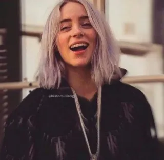 😆 Billie Eilish @bisforbillieilg นักดนตรี, นักร้อง, คนดัง, ป็อปสตาร์ telegram sticker