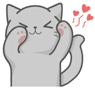 😭 Aw gato, fofo, kawaii, adorável, gatinho, animal telegram sticker