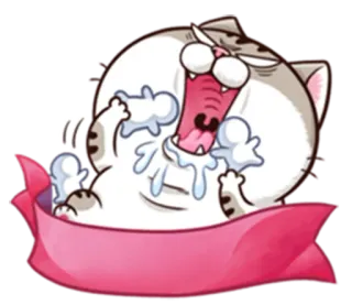 👿 Katze, Tier, Aufkleber, Illustration, Cartoon, niedlich whatsapp sticker