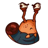 😒 snail, cartoon, cute, animal, character telegram sticker