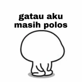 🙈 gatau aku masih polos cute, innocent, meme, figure telegram sticker