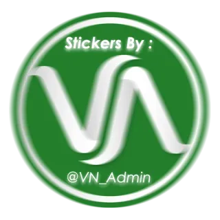 😉 Stickers By : 
@VN_Admin stickers, VN_Admin, logo, white, green telegram sticker