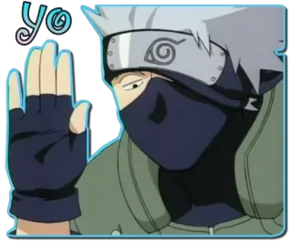 🖐 Kakashi Naruto yo 애니메이션, 만화, 캐릭터, 카카시, 나루토, 만화 telegram sticker