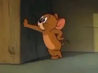 🖤 Jerry Mouse Tom and Jerry Dessin animé, Souris, Personnage, Drôle, Classique, Jerry, Animation whatsapp sticker