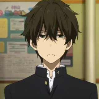 ➖ Houtarou Oreki Hyouka Anime, Estudante, Personagem, Hyouka, Oreki, Houtarou whatsapp sticker