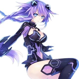 😒 Purple Heart Hyperdimension Neptunia Anime, Jeu vidéo, Hyperdimension Neptunia, Purple Heart, Waifu telegram sticker