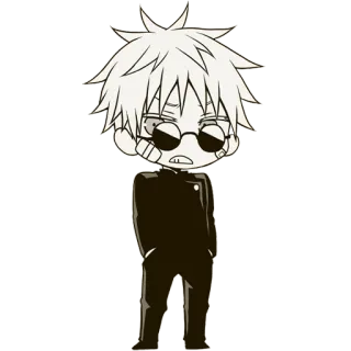 😠 Gojo Satoru Jujutsu Kaisen Anime, Manga, Gojo Satoru, Jujutsu Kaisen telegram sticker