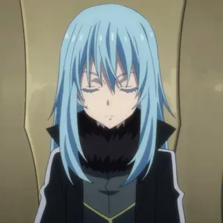 🙁 Rimuru Tempest That Time I Got Reincarnated as a Slime Аниме, Слизь, Реинкарнация, Исекай telegram sticker