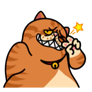 😁 кот, мультфильм, животное, смешной, наклейка whatsapp sticker