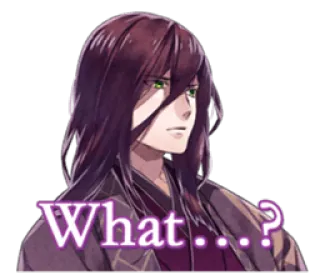 🤔 What...? question, expression, confusion, anime style, cartoon style telegram sticker