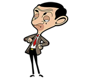 😒 Mr. Bean Dessin animé, Série TV, Comédie britannique, Personnage, Mr. Bean, Rowan Atkinson telegram sticker