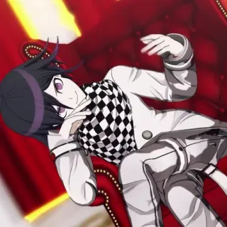 😘 Kokichi Oma Danganronpa Аниме, Кокичи Ома, Danganronpa, Аниме персонаж telegram sticker