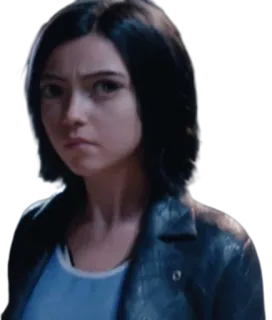 😒 Alita Alita: Battle Angel Alita, Battle Angel, Filme, Ficção Científica, Mangá, Cyberpunk whatsapp sticker