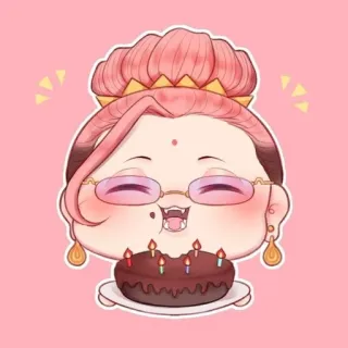 🌟 생일, 케이크, 귀여운, 행복, 디저트 telegram sticker