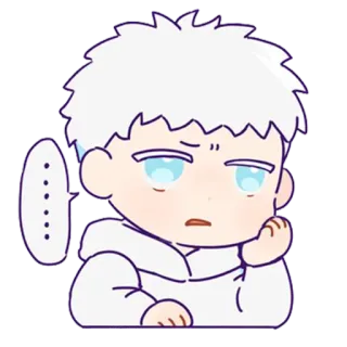 😒 Anime, Personnage, Dessin animé, Chibi, Illustration telegram sticker