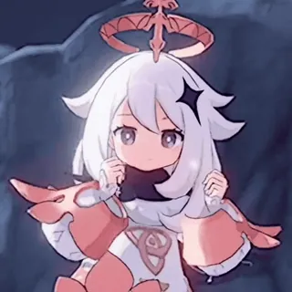 🍥 Paimon Genshin Impact 派蒙, 原神, 动漫, 角色, 游戏 whatsapp sticker
