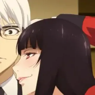 ♥️ Yumeko Jabami Kakegurui Anime, Kakegurui, Yumeko Jabami, Jeux d'argent, École, Fiction, Animation whatsapp sticker