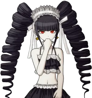 🃏 Celestia Ludenberg Danganronpa Anime, Gótico, Personagem, Danganronpa, Celestia Ludenberg telegram sticker