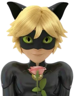 😺 Cat Noir Miraculous: Tales of Ladybug & Cat Noir cat noir, miraculous ladybug, adrien agreste, anime, cartoon, superheld telegram sticker