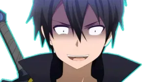 ⚔ Kirito Sword Art Online anime, sword, character, kirito, sword art online telegram sticker