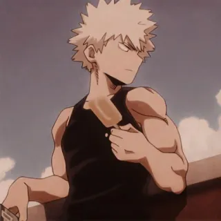 Katsuki bakugou - @lovelyhelpeu telegram stickers