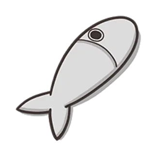 🐵 물고기, 만화, 동물, 바다, 바다, 수생 telegram sticker