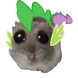 🐉 Spike My Little Pony: Friendship is Magic spike, my little pony, mlp, hamster, cute, meme, funny, dragon telegram sticker