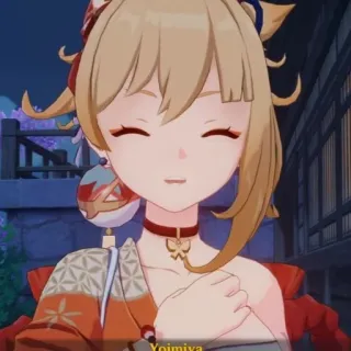 🎆 Yoimiya Genshin Impact Anime, Personaje, Videojuego, Genshin Impact, Yoimiya whatsapp sticker