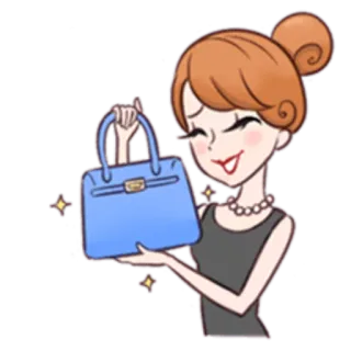 👜 mulher, bolsa, moda, estilo, acessório telegram sticker